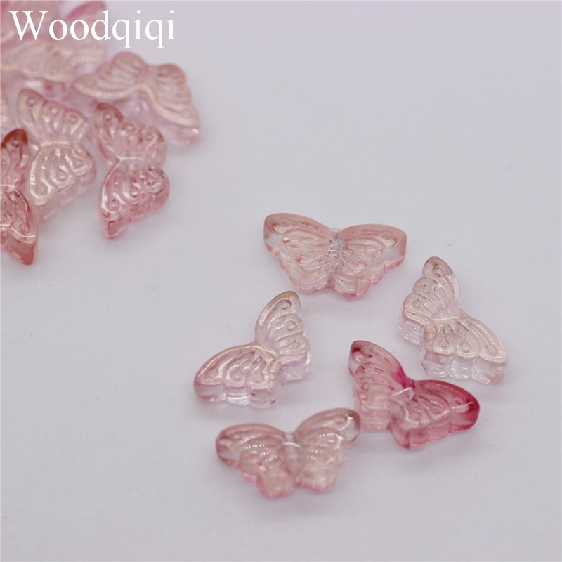 Mới Set 50 Hạt Thủy Tinh 8x15mm Nhiều Màu Tự Làm Trang Sức