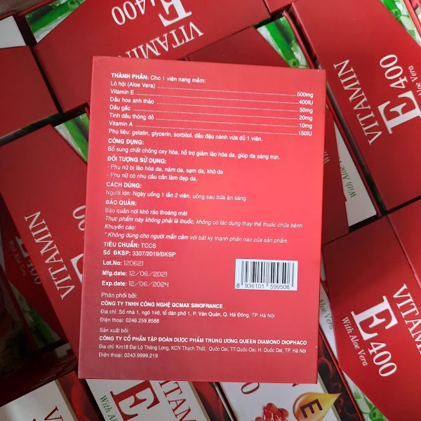 Vitamin E400 Tinh dầu thông đỏ - Hoa anh thảo - Hộp 30 viên cao cấp