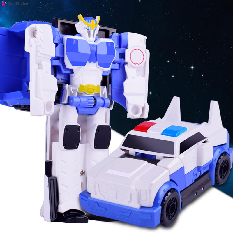 Đồ Chơi Mô Hình Xe Hơi Biến Hình Rô Bốt Dễ Thương Cho Trẻ Em