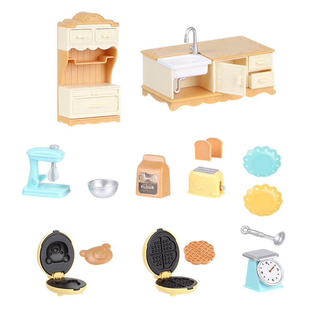 WONDER Mô Hình Đồ Nội Thất Nhà Bếp 3D Trang Trí Nhà Búp Bê