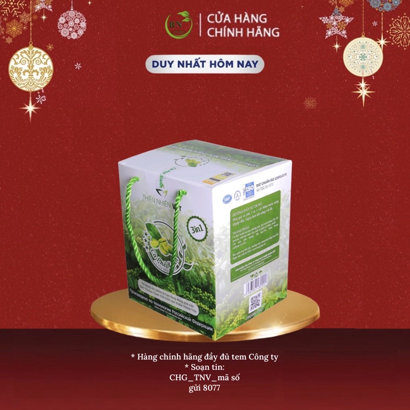 Cà Phê Xanh giảm cân Thiên Nhiên Việt Kháng Mỡ Hỗ Trợ Giảm Cân Hiệu Quả(Hộp 30 gói)