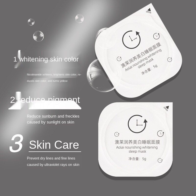 Mặt nạ ngủ dưỡng ẩm làm trắng da chống thấm nước khó phai hiệu quả