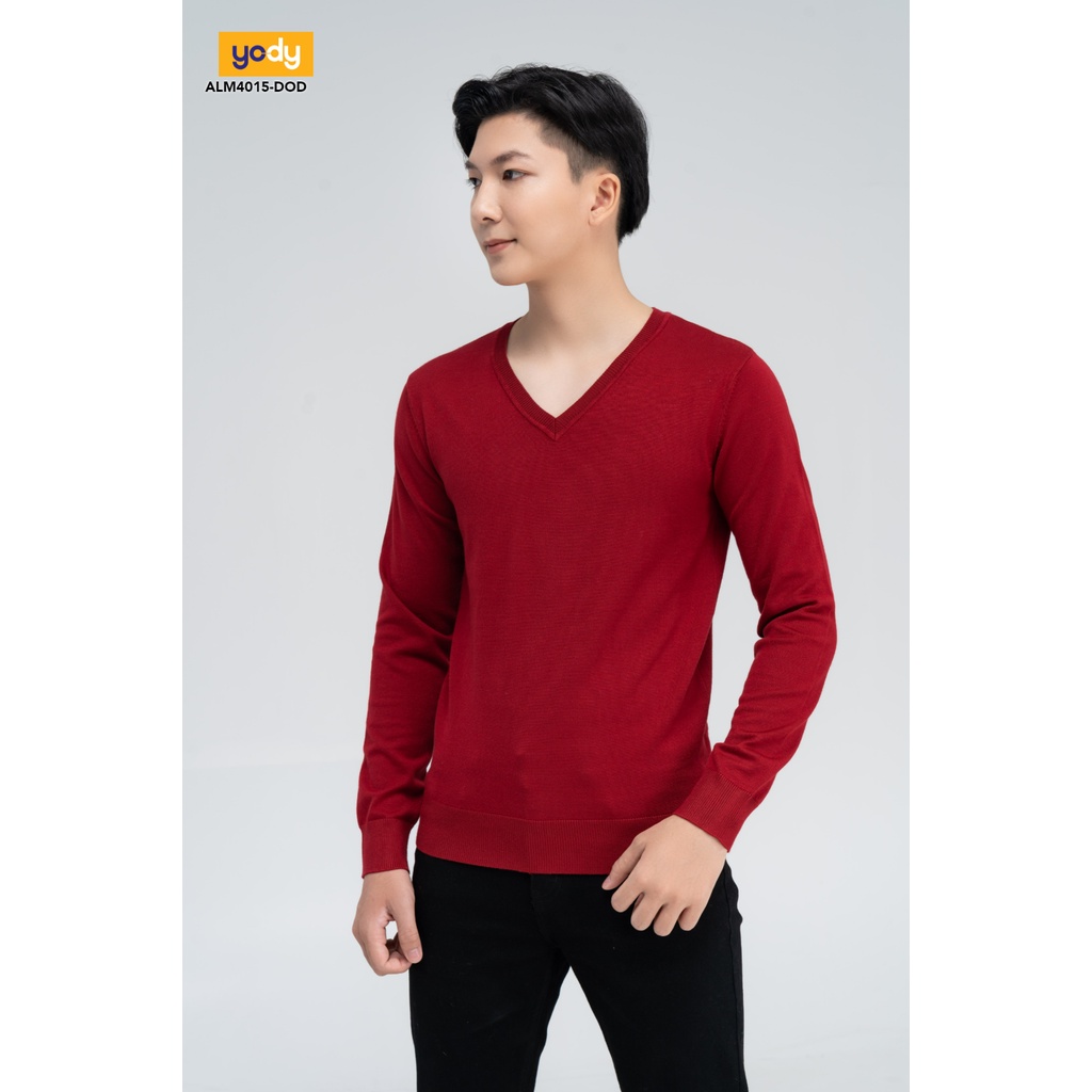 Áo Len Nam YODY Cổ Tim Dáng Suông Cơ Bản, Áo Thun Nam Phong Cách Hàn Quốc - ALM4015