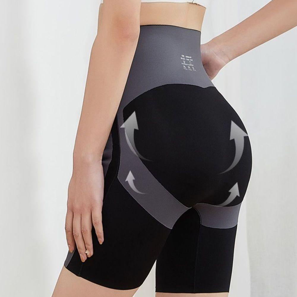 OCEANMAP Quần Lót Lụa Lạnh Lưng Cao Ôm Dáng Phối Màu Quyến Rũ Cho Nữ