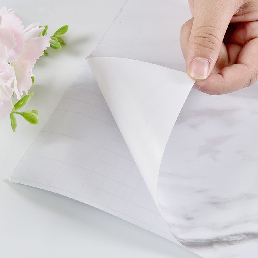 Miếng dán trang trí tường chất liệu PVC họa tiết đá hoa cương độc đáo