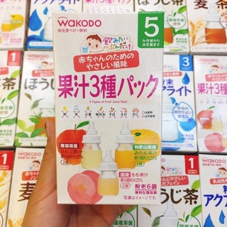 Trà hoa quả Wakodo Nhật cho bé đủ vị