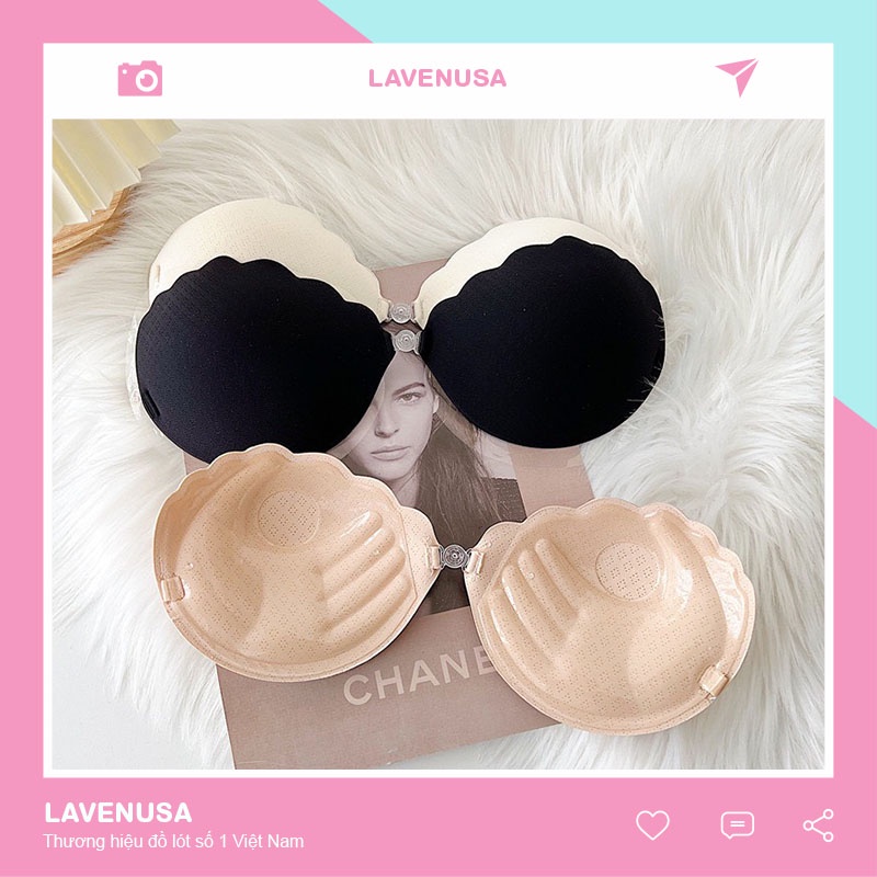 Miếng dán ngực bàn tay hình sóng cài tròn tiện dụng nâng ngực LAVENUSA AL72