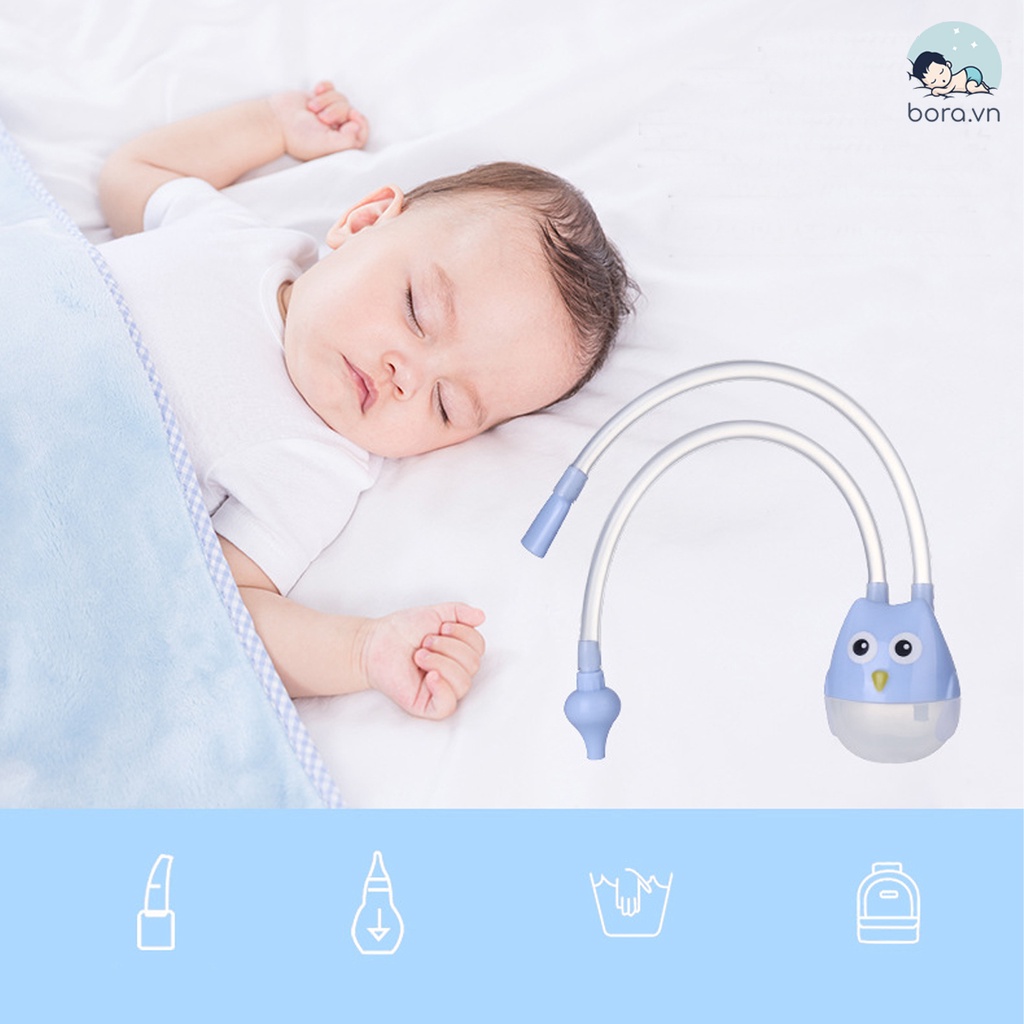Dụng cụ hút mũi đầu silicon siêu mềm, an toàn cho bé