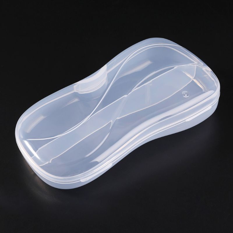 Aoto Hộp Đựng Muỗng Nĩa Bằng Nhựa Trong Suốt Nhỏ Gọn