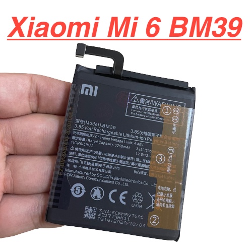 ✅ Pin Zin Chính Hãng Xiaomi Mi 6 Mã BM39 Dung Lượng 3350mah Battery Linh Kiện Thay Thế