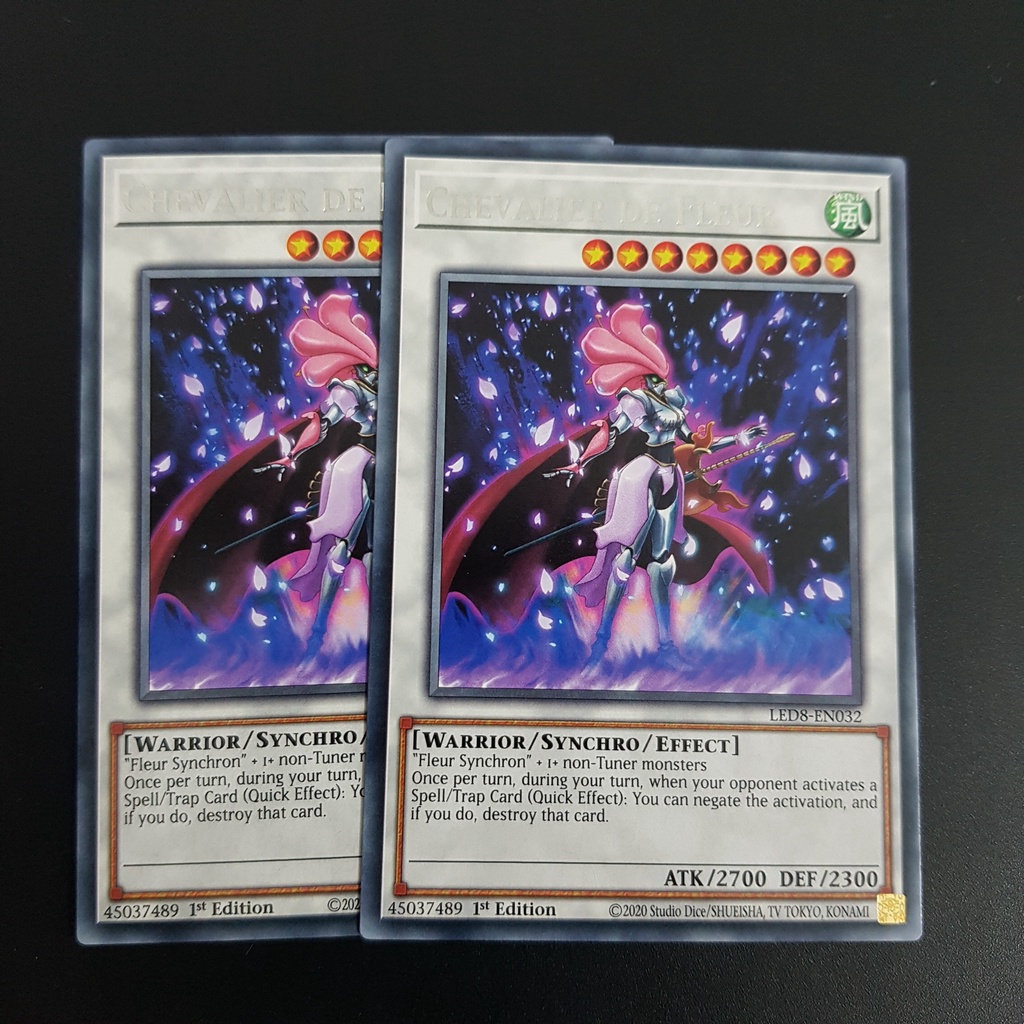 Lá bài Chevalier de Fleur - LED8-EN032 - Rare 1st Edition