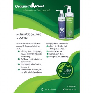 COMBO Phân nước Hữu Cơ Organic + Doping tăng trưởng nhanh