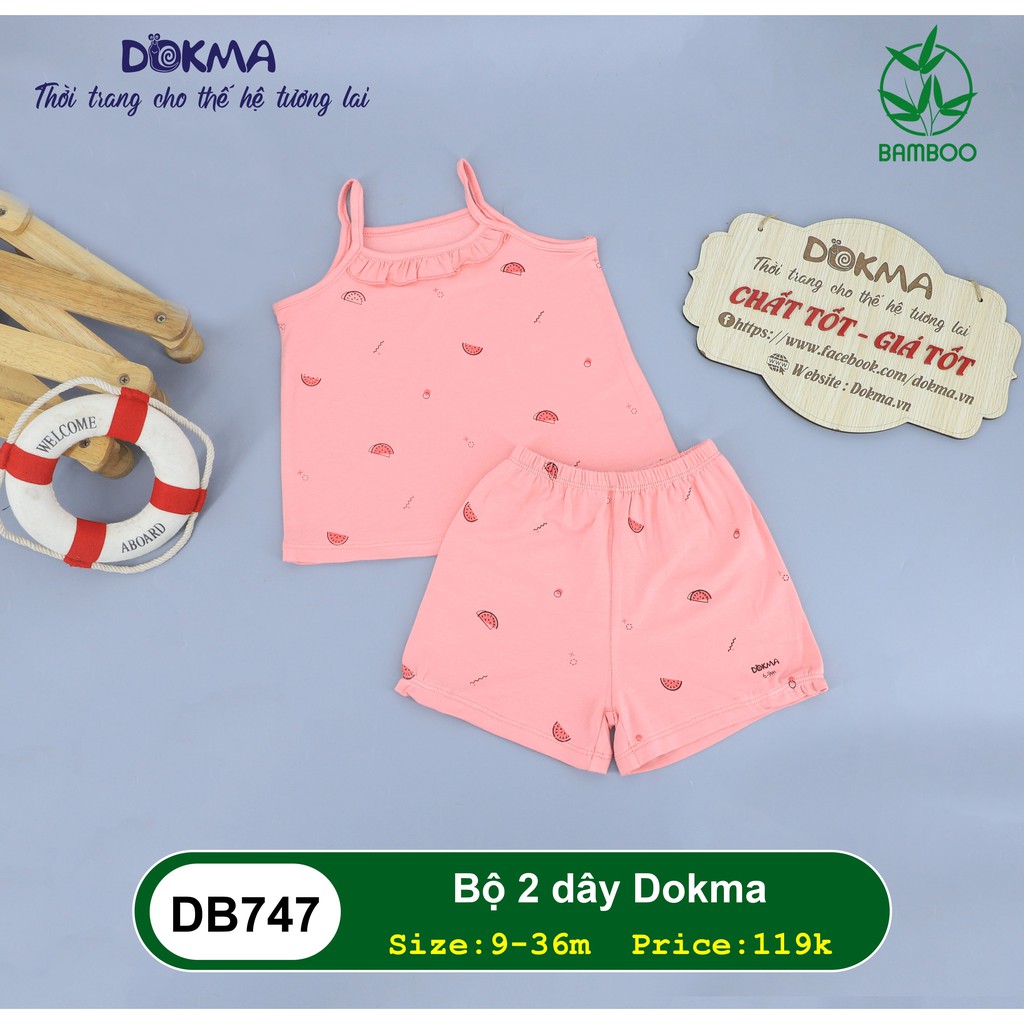 Bộ 2 dây sợi tre mềm mát Dokma DB747