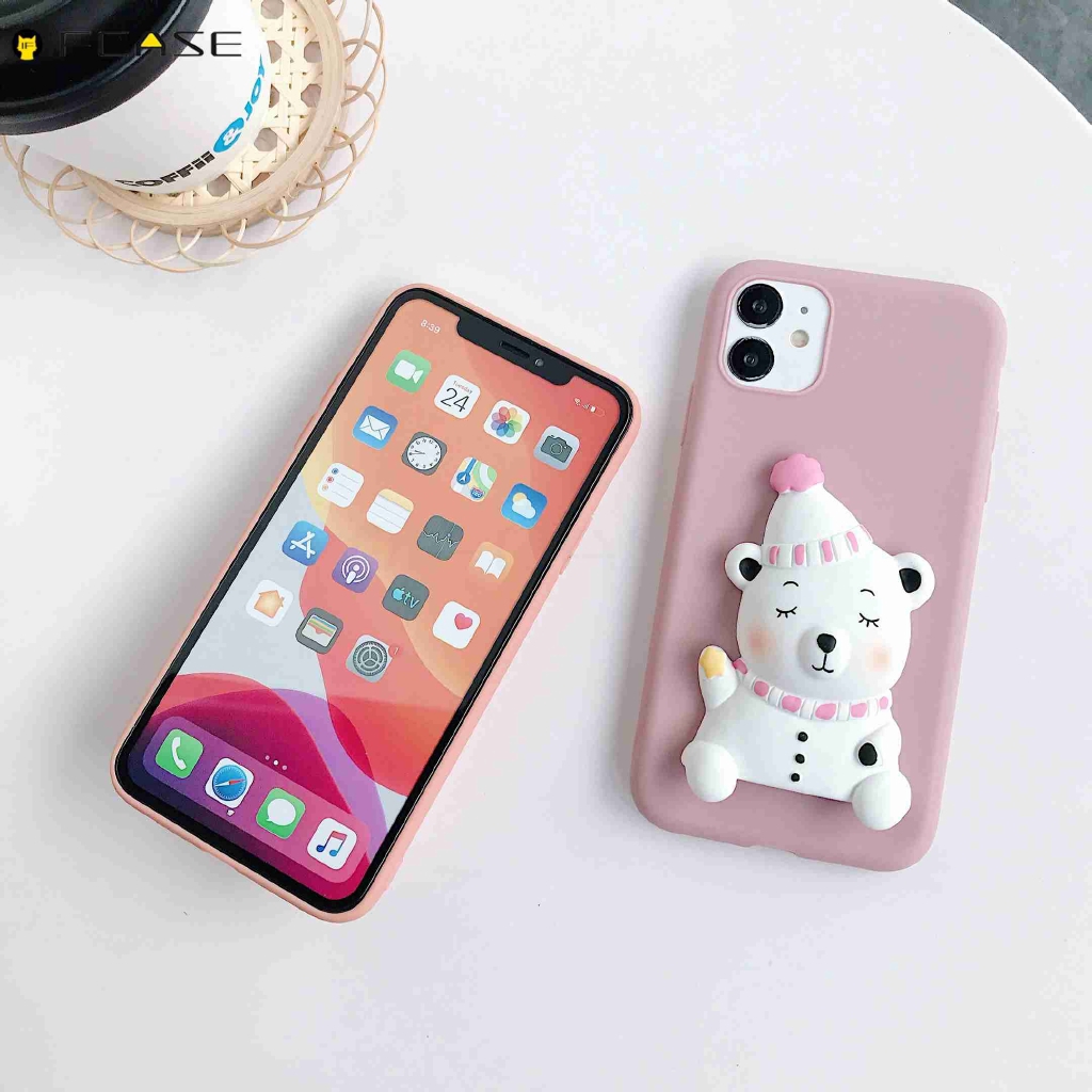 OPPO Find X2 Pro F11 Pro F9 F7 F5 F3 Plus F1S Phone Case 3D Panda Bear Dog Giraffe Cute Cartoon Soft TPU Case Cover