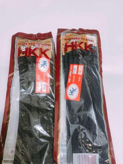 1 lố dây kéo quần tây HKK: 12 sợi