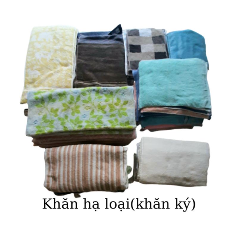 Khăn lau  cotton 100% bán theo cân bó 0.5kg - Quang Hoa Co