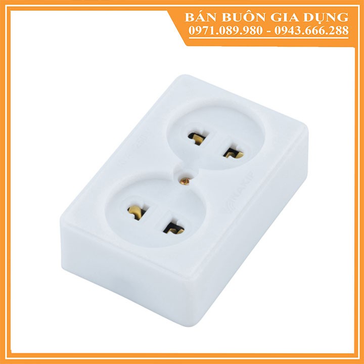 Ổ cắm 2 ngả Vinakip 10A/250V