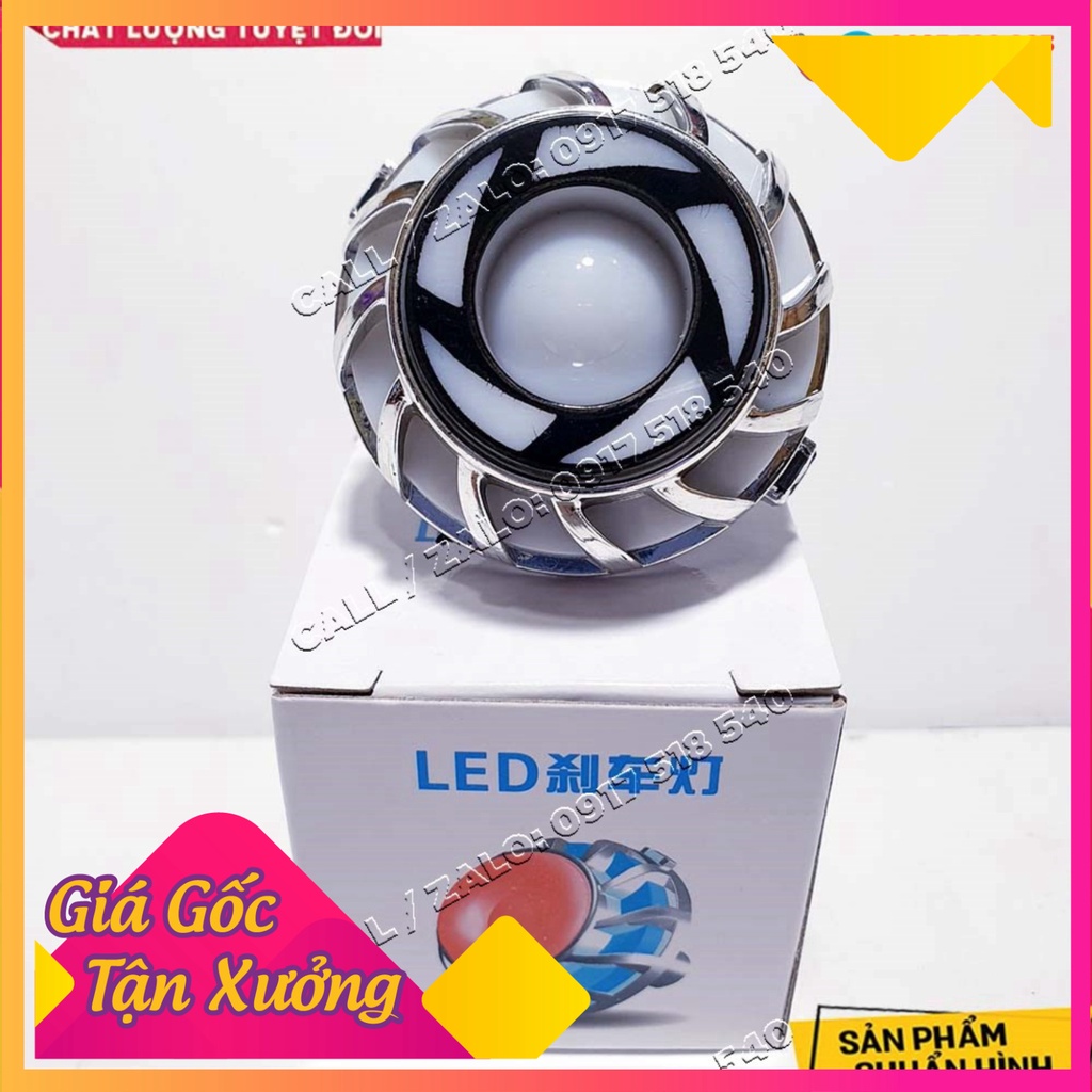 Đèn Hậu Bi Cầu Viền 7 Màu Lắp Wave - Dream - Sirius, Raider ( chân M5 ) (Ảnh Sp thật)
