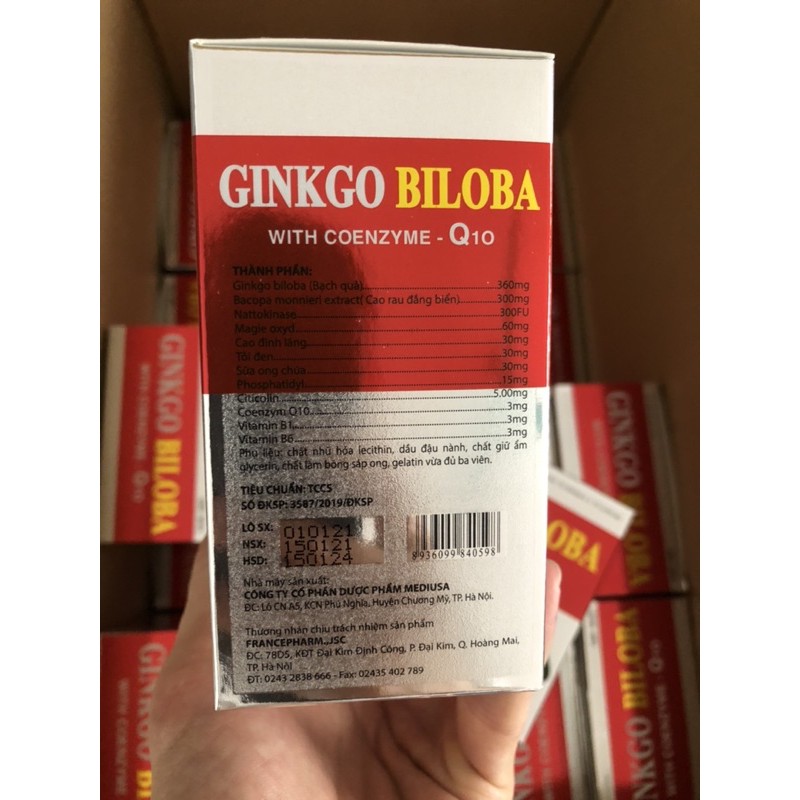 ✅ Sản phẩm này không phải là thuốc ✅ Viên uống bổ não Ginkgo Biloba Q10( Hộp 100 viên )