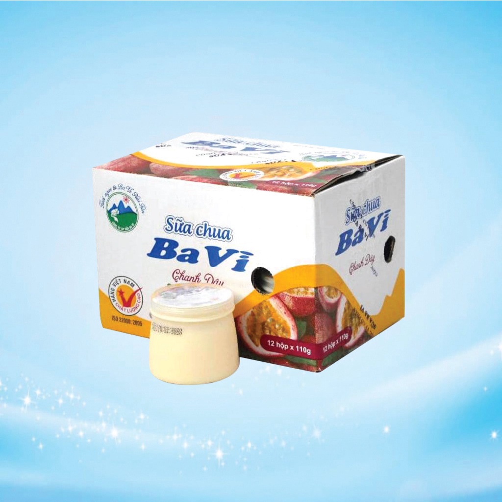 Sữa chua chanh dây Ba Vì thùng 12 hũ