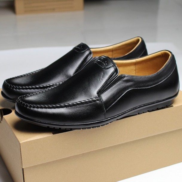 Giày Lười Da Bò Nam Clarks . Giày Mọi Hàng Việt Nam Xuất Khẩu (CL.3Đ)