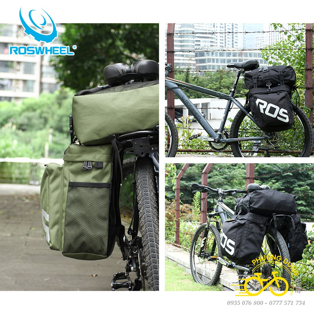 Túi treo baga sau xe đạp Roswheel 14892 37L