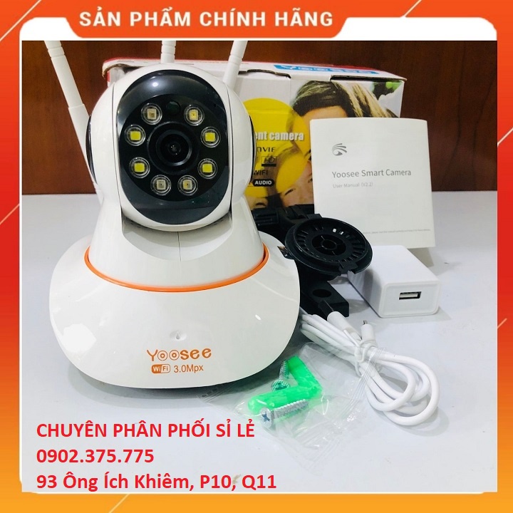 CAMERA IP 3.0 YOOSEE 3 ANTEN Tặng kèm thẻ nhớ