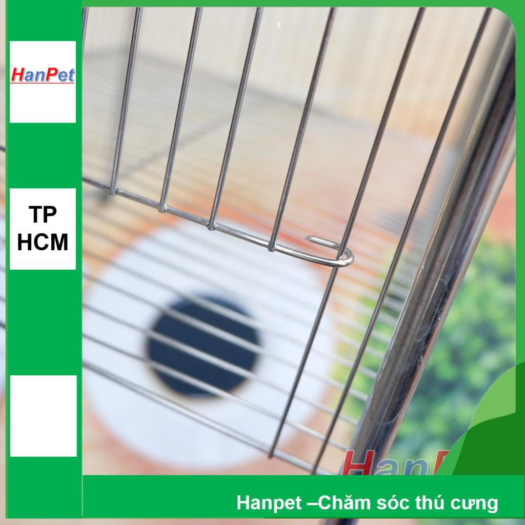 HCM-Lồng tắm chim lớn dành cho chim Khướu, Họa my, Chào mào, Chòe - Lồng tắm lớn 100%  inox không gỉ sét (Hanp