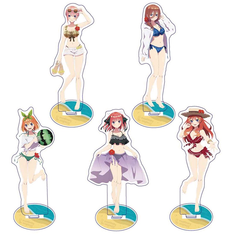 Mô hình nhân vật Nakano Ichika Nino Miku Yotsuba Itsuki bằng acrylic có giá đỡ để bàn