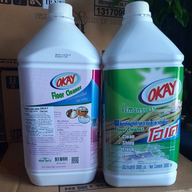 nước lau sàn okay thái lan 3800ml diệt khuẩn