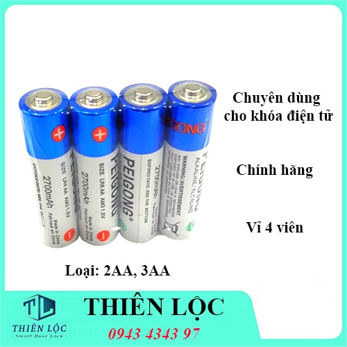 PIN PEIGONG 2A, 3A CAO CẤP CHUYÊN DÙNG CHO KHÓA THÔNG MINH