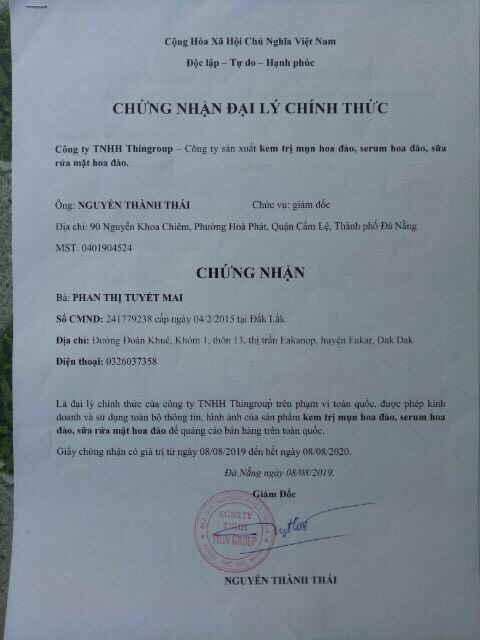 Kem mụn Hoa Đào ThinGroup | BigBuy360 - bigbuy360.vn