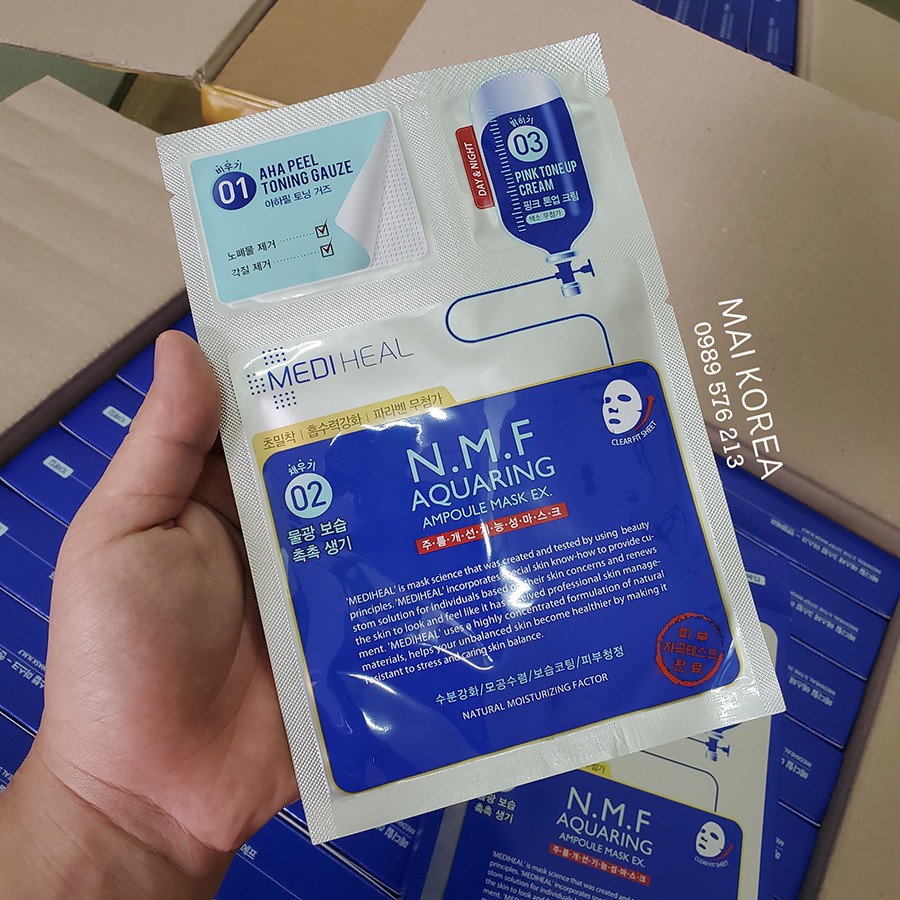 Mặt nạ Mediheal cao cấp 3 bước cấp ẩm sâu hãng sale khủng