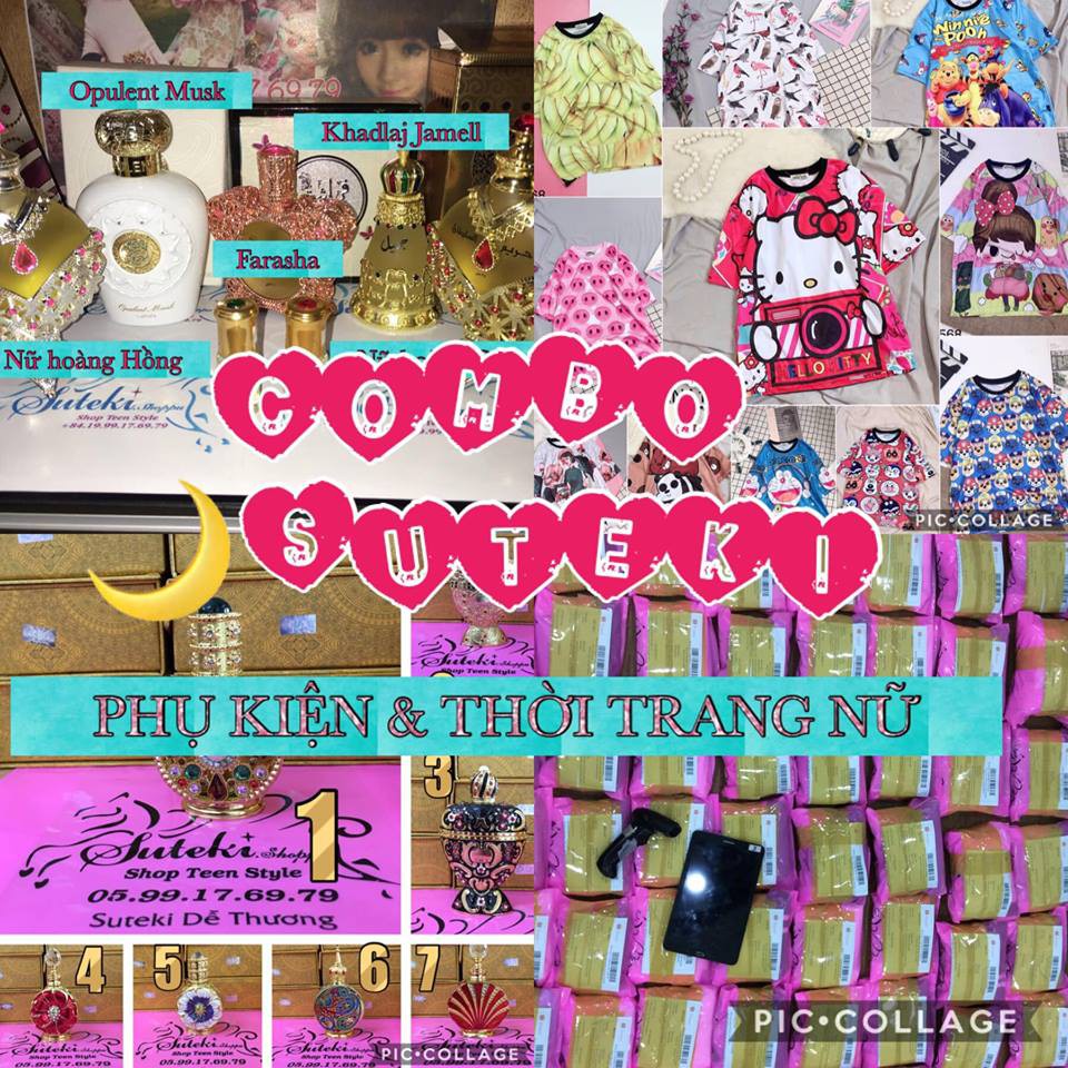 🌙Suteki: (Bán sỉ Order số lượng lớn) Combo phụ kiện trang sức làm đẹp và quần áo thời trang nữ Teen Ulzzang Hot Trend