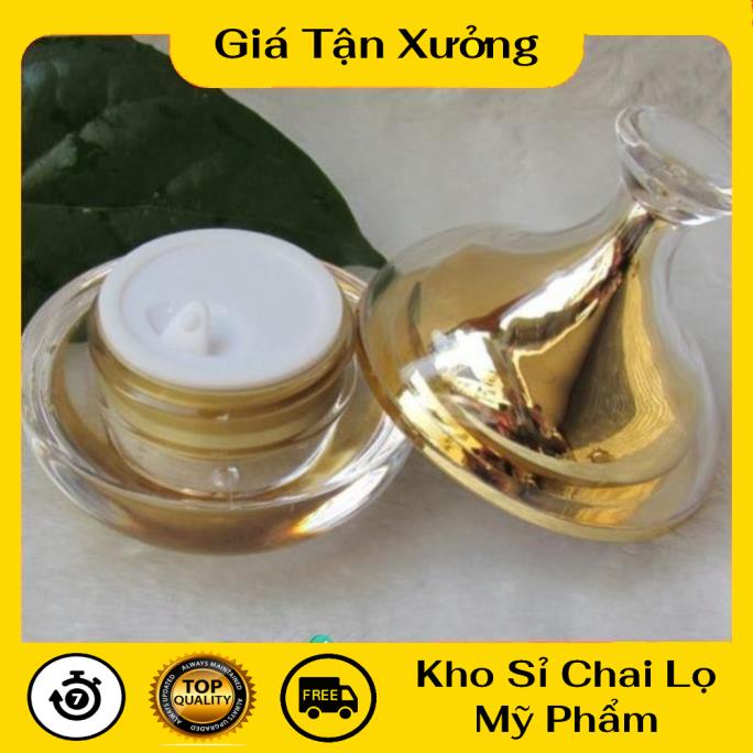 Hủ Đựng Kem ❤ TRÙM SỈ ❤ Hũ chiết kem Chóp Vàng 10g đựng mỹ phẩm , phụ kiện du lịch