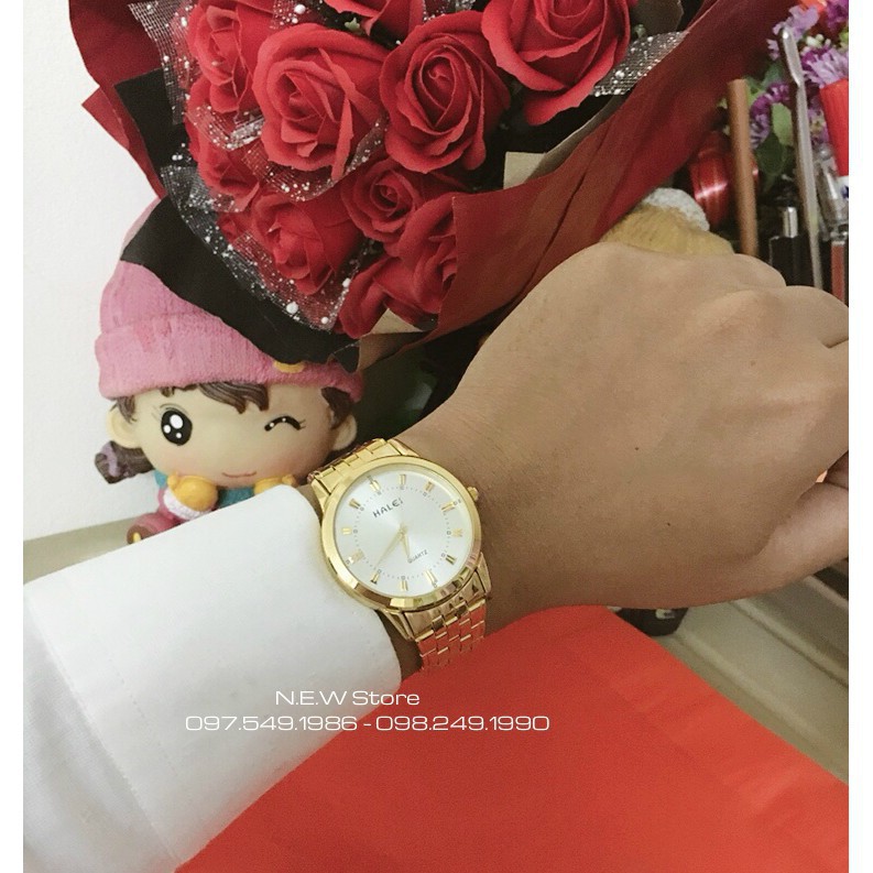Đồng hồ cặp đôi dây thép Halei Gold platium sang trọng -MTP WATCHES | BigBuy360 - bigbuy360.vn