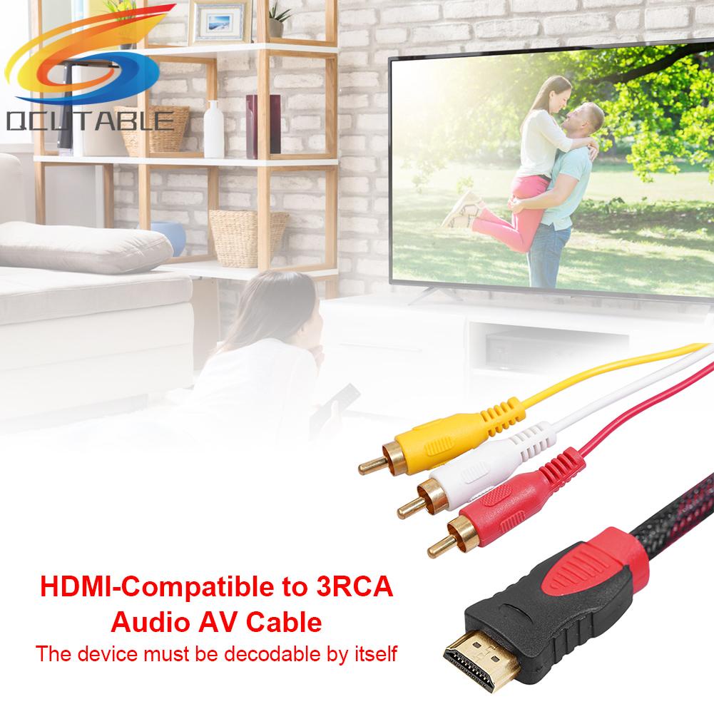 Dây Cáp Chuyển Đổi Hdmi-Compatible Sang 3RCA AV Dùng Cho TV Box
