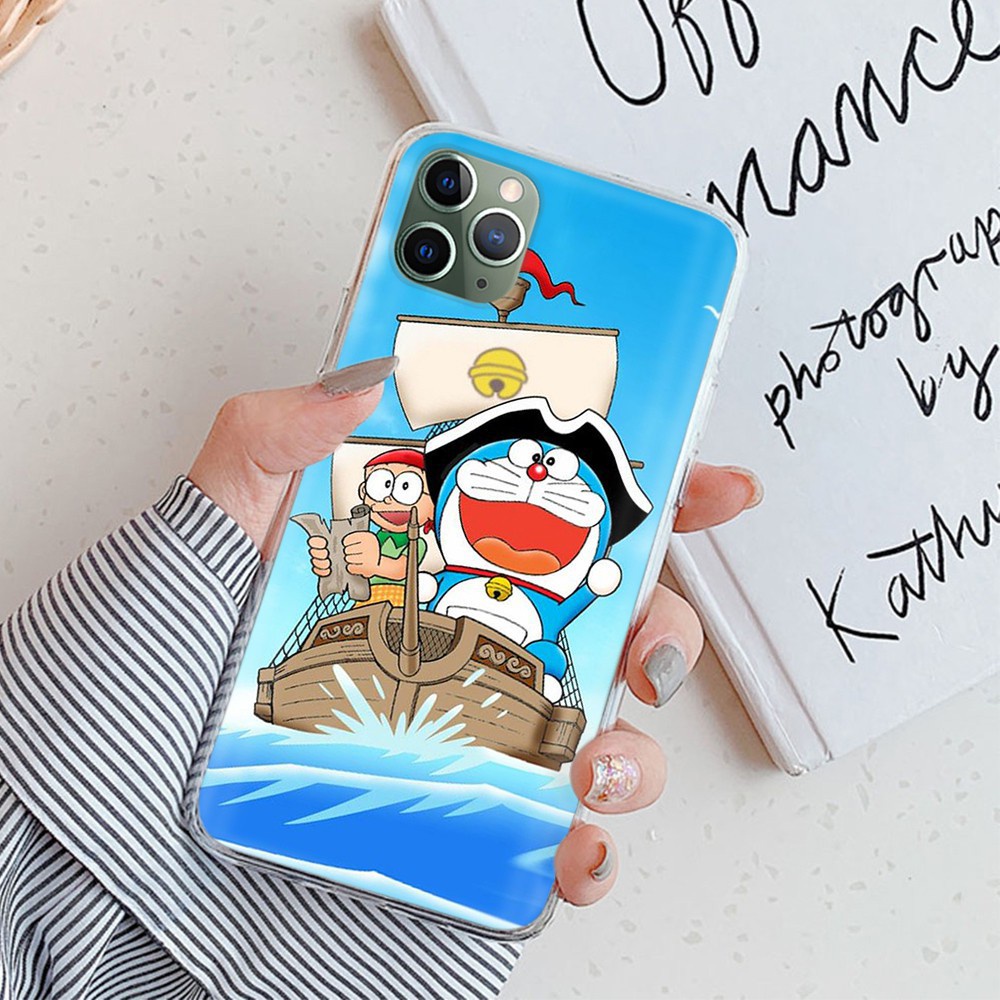 Ốp Điện Thoại Mềm Trong Suốt Hình Doraemon Tt75 Cho Samsung Galaxy J7 Plus Prime A72 F62 Pro Duo