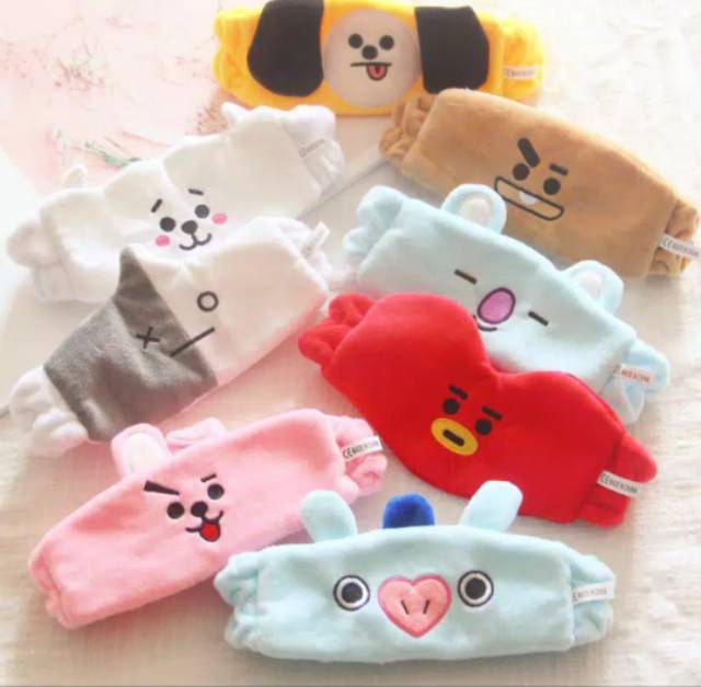 1 Băng Đô Rửa Mặt In Hình Bt21 Dễ Thương Cho Nữ