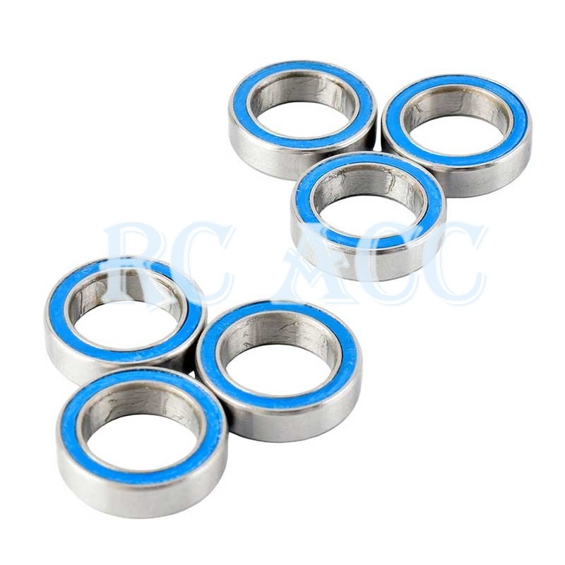Set 6 Vòng Bi Kim Loại CC01-008 10*15*4mm Cho Xe Đồ Chơi 1/10 Tamiya CC01