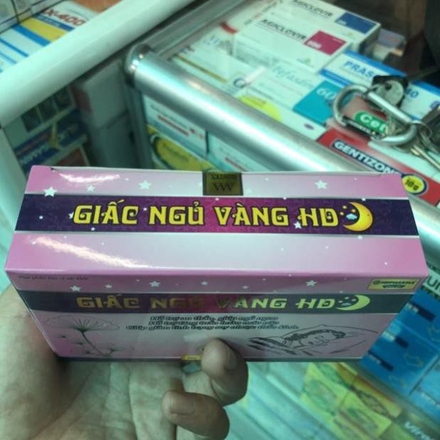 Giấc Ngủ Vàng HD Dưỡng tâm an thần tạo giấc ngủ ngon hộp 30 viên