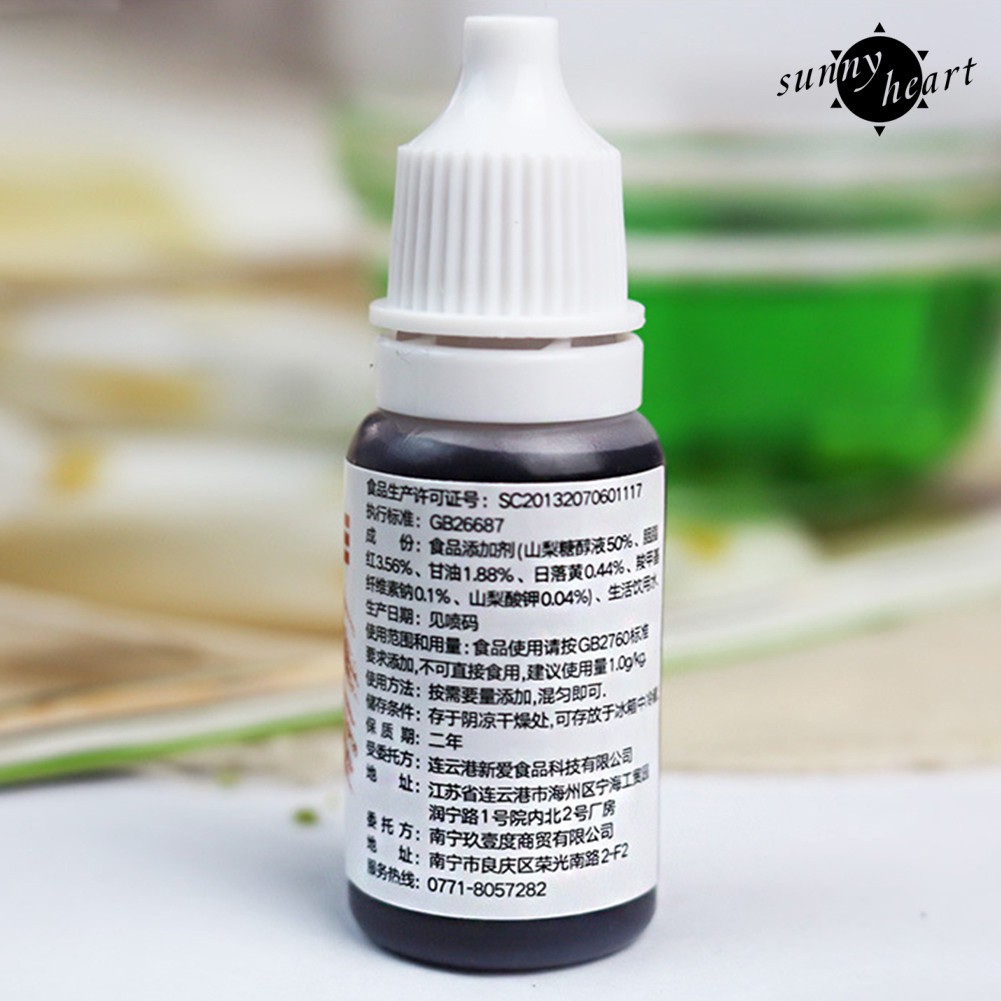 (Hàng Mới Về) Lọ Mực 10ml 12 Màu Tùy Chọn Dùng Để Trang Trí Bánh / Kẹo