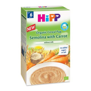 Bột ăn dặm HIPP vị semolina, cà rốt