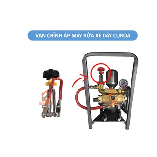 Cụm van chỉnh áp máy rửa xe chạy dây curoa