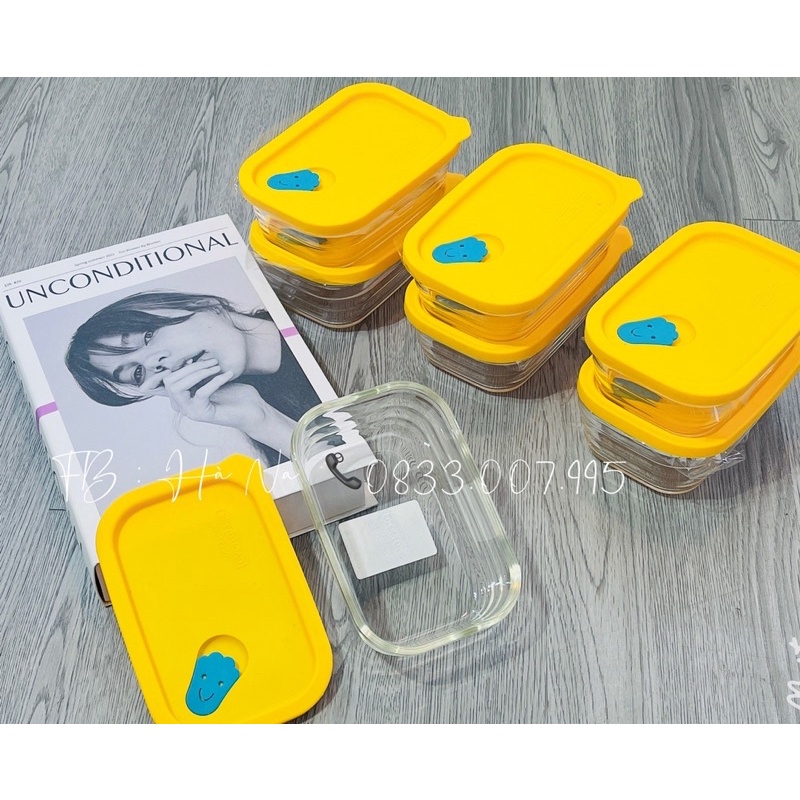 ✨CHÍNH HÃNG ✨HỘP THUỶ TINH LOCK &LOCK 360ML DÙNG ĐƯỢC CẢ TRONG LÒ VI SÓNG