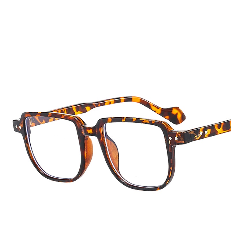 Mắt Kính Gọng Vuông Chống Ánh Sáng Xanh Phong Cách Retro Thời Trang Cho Nam Nữ