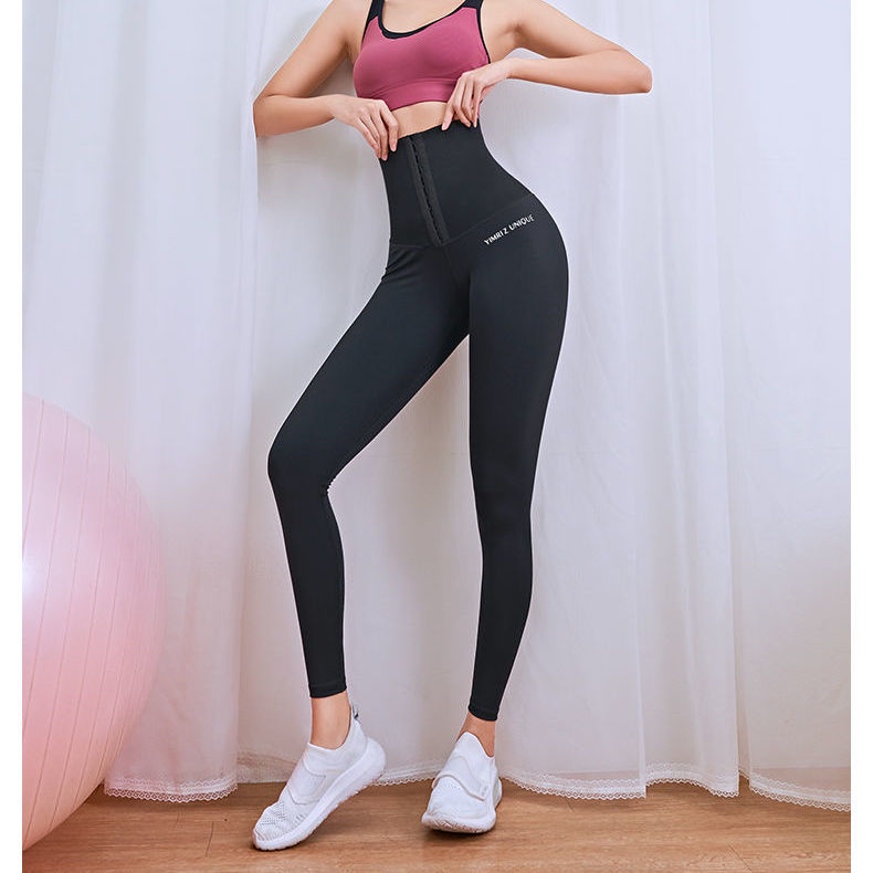 Siêu cao eo lưới nối ngực quần yoga | Bộ đồ tập thể dục nâng hông định hình sau sinh