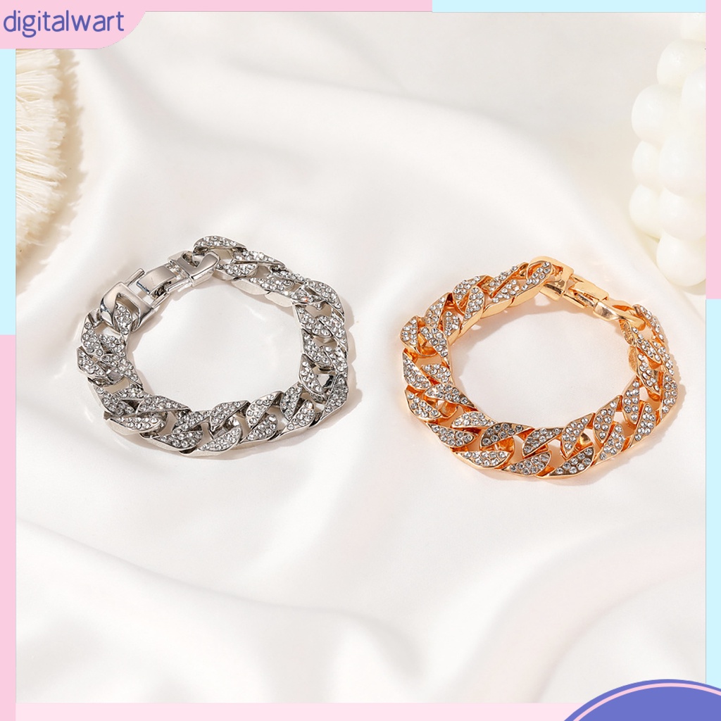 Vòng tay chuỗi xích đính đá lấp lánh sang trọng cho nữ | BigBuy360 - bigbuy360.vn