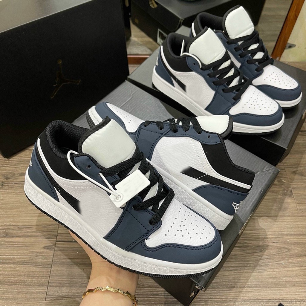 Giày Sneakers Low Navy White vảy đen cao cấp sịn sò nhất mã 221