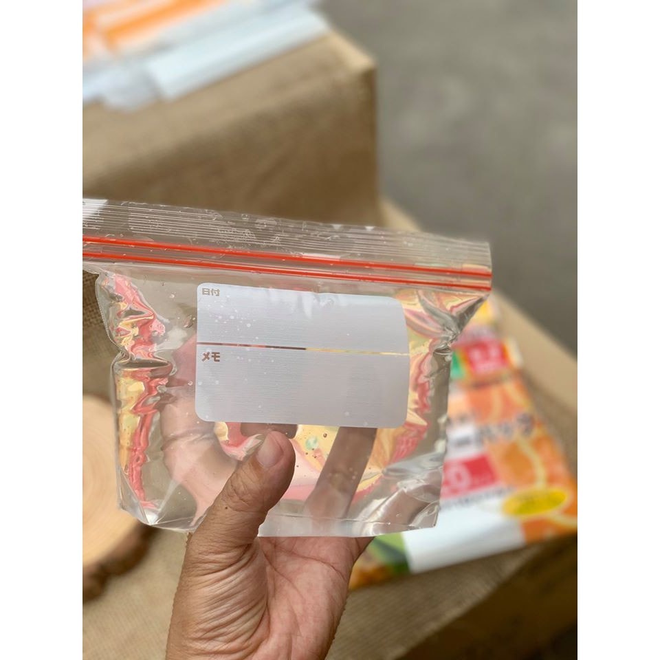 Túi zip bảo quản thực phẩm Nhật bản có 2 đường zip xịn xò và chắc chắn